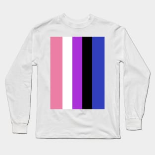 Proud Gender Fluid Pride Flag (Proud LGBTQ+ Community Pride Flag) Long Sleeve T-Shirt